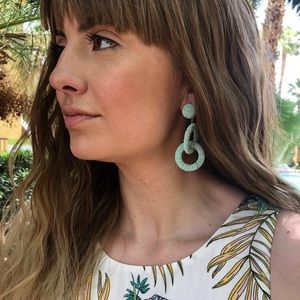 🆕Be Bold Beaded Statement Earrings - MINT
